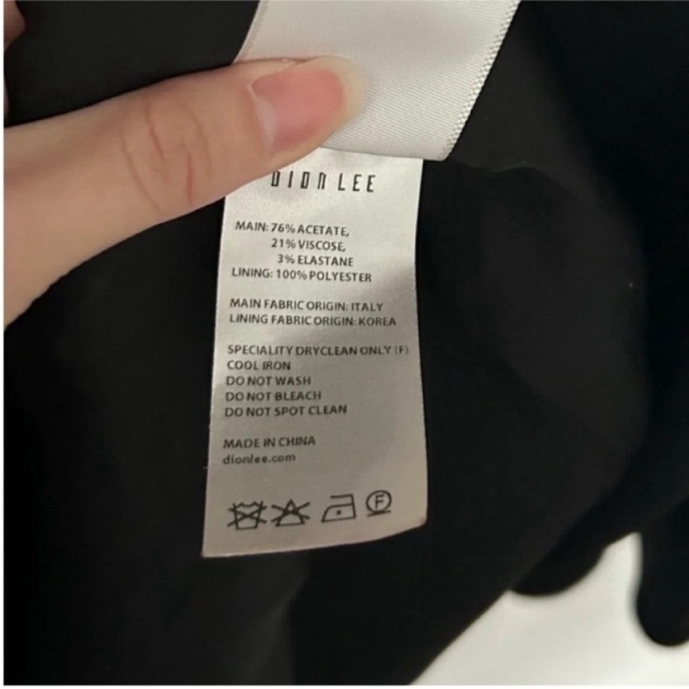 Dion Lee Long Cape Sleeve Midi Dress Black - Picture 8 of 9